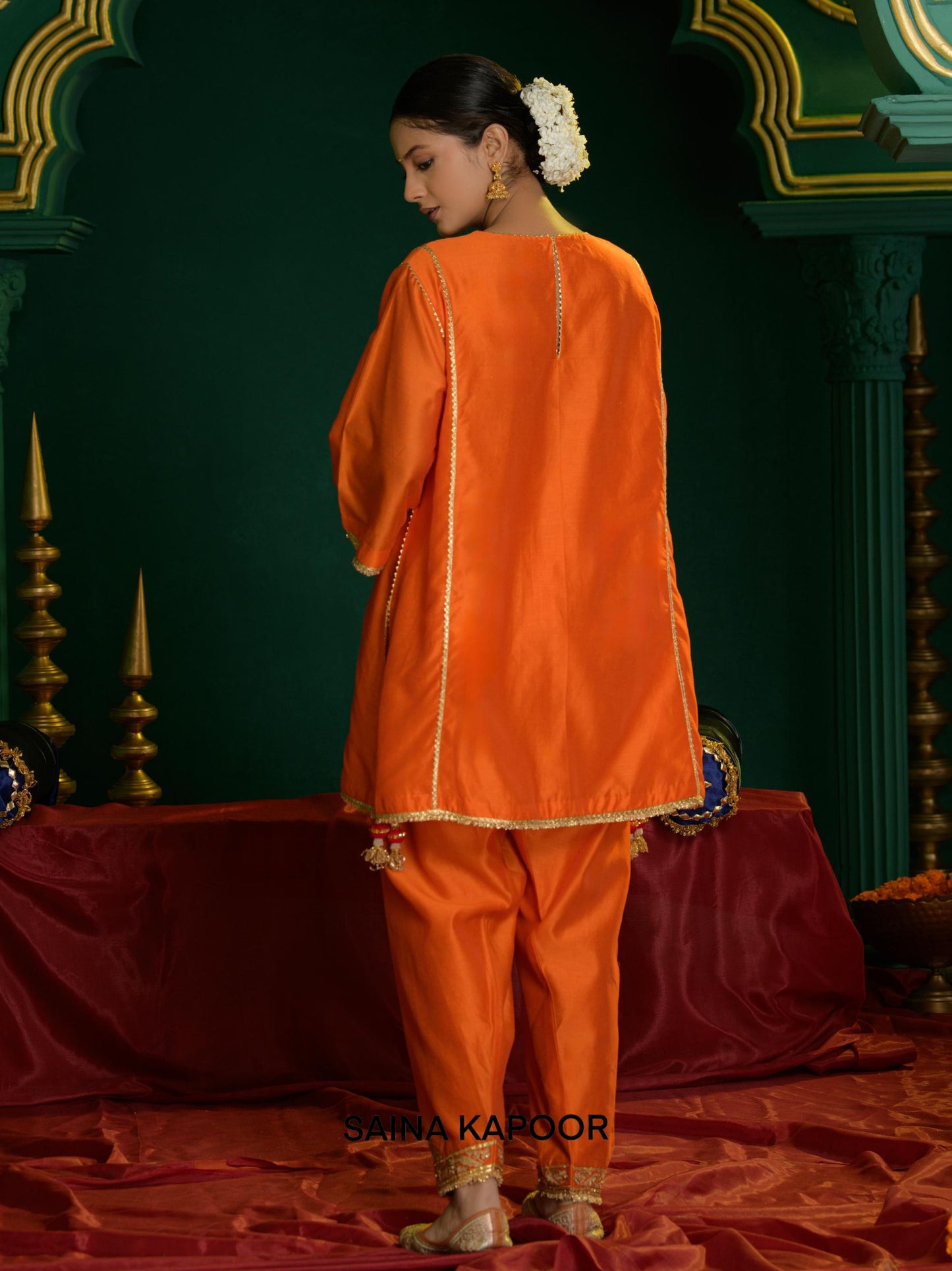 SHORT CHOGA,SALWAR AND POTLI - SAINA KAPOOR