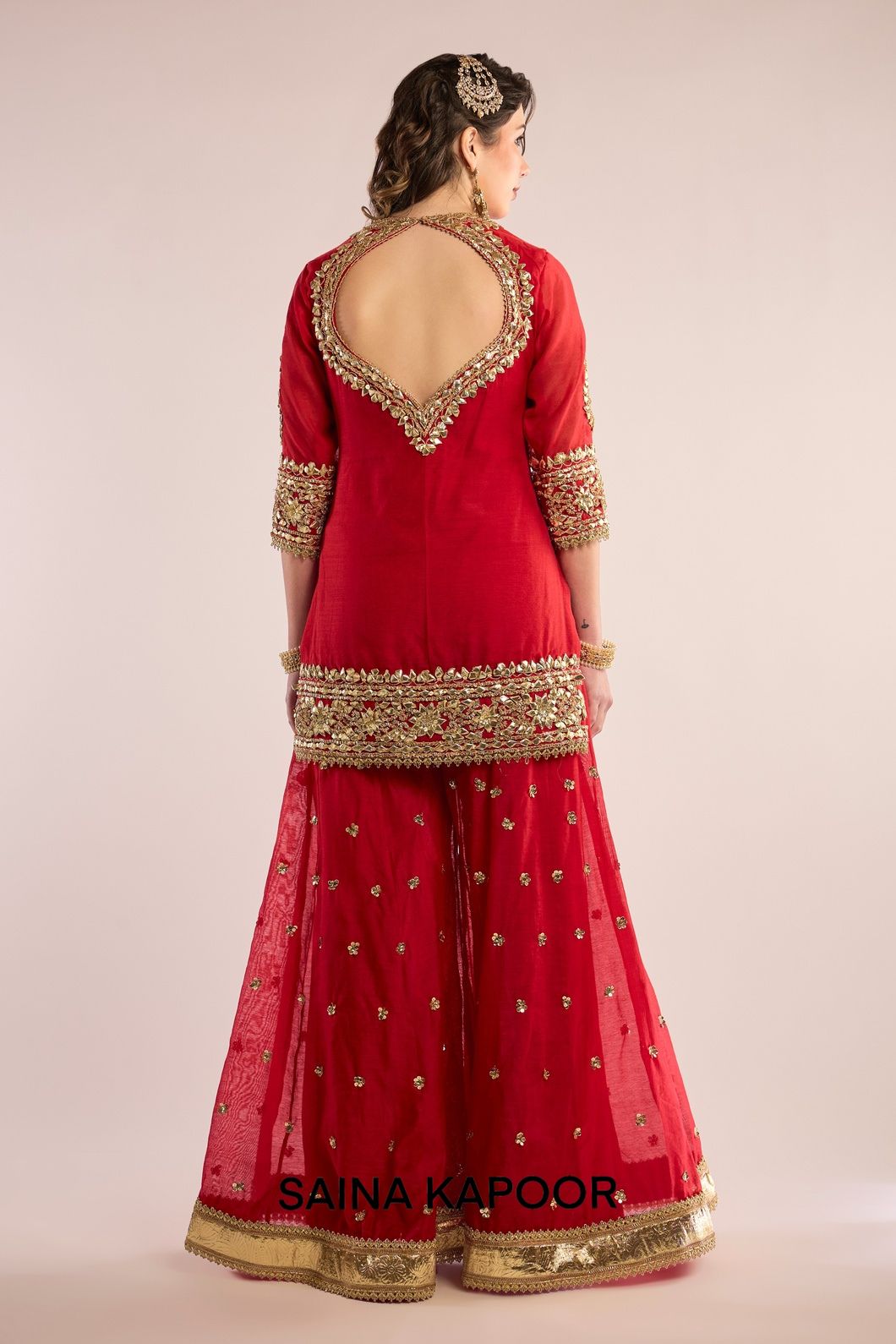 SHARARA WITH  KURTA AND ORGANZA DUPATTA - SAINA KAPOOR