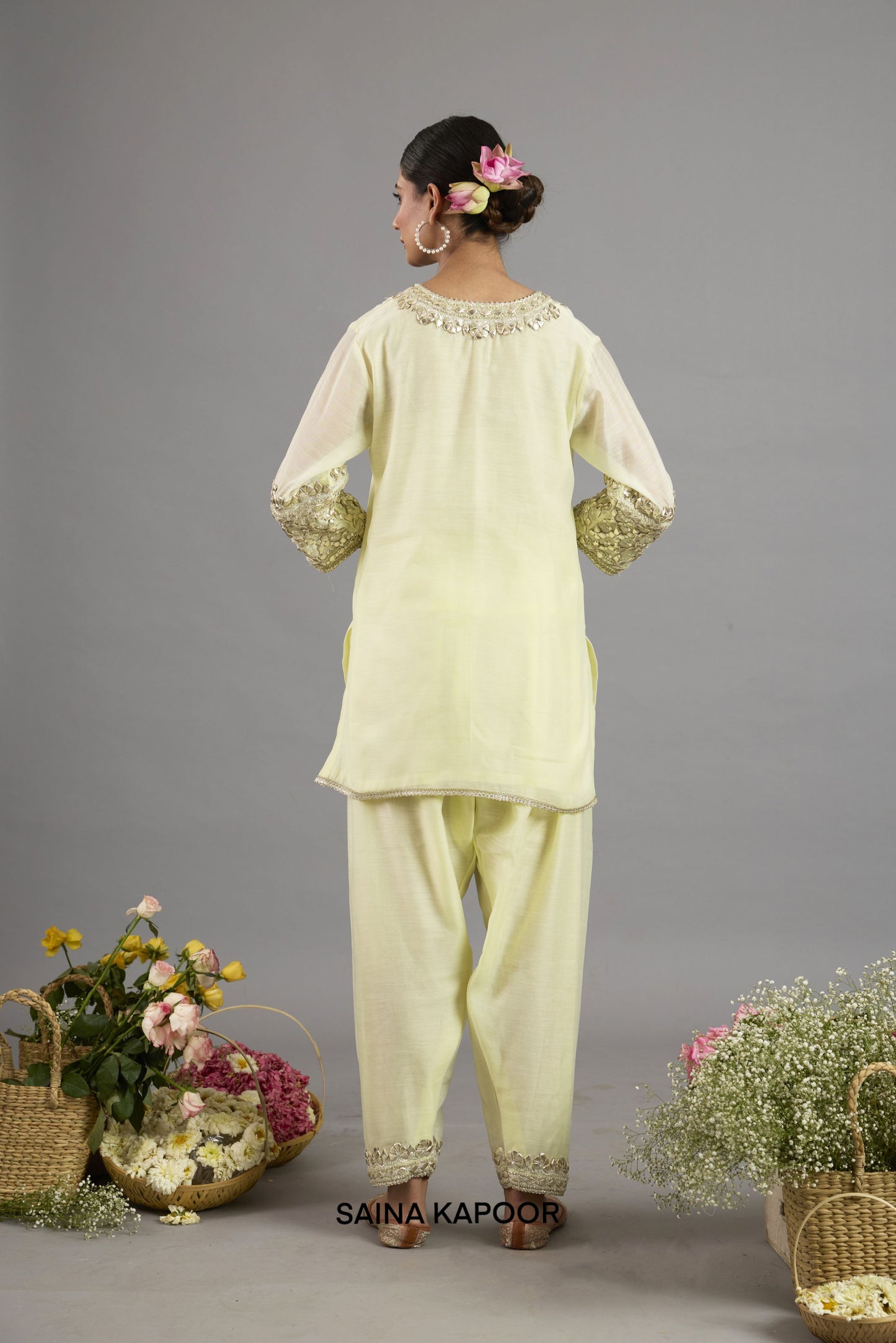 Ayesha Short Kurta With Salwar And Dupatta - Saina Kapoor