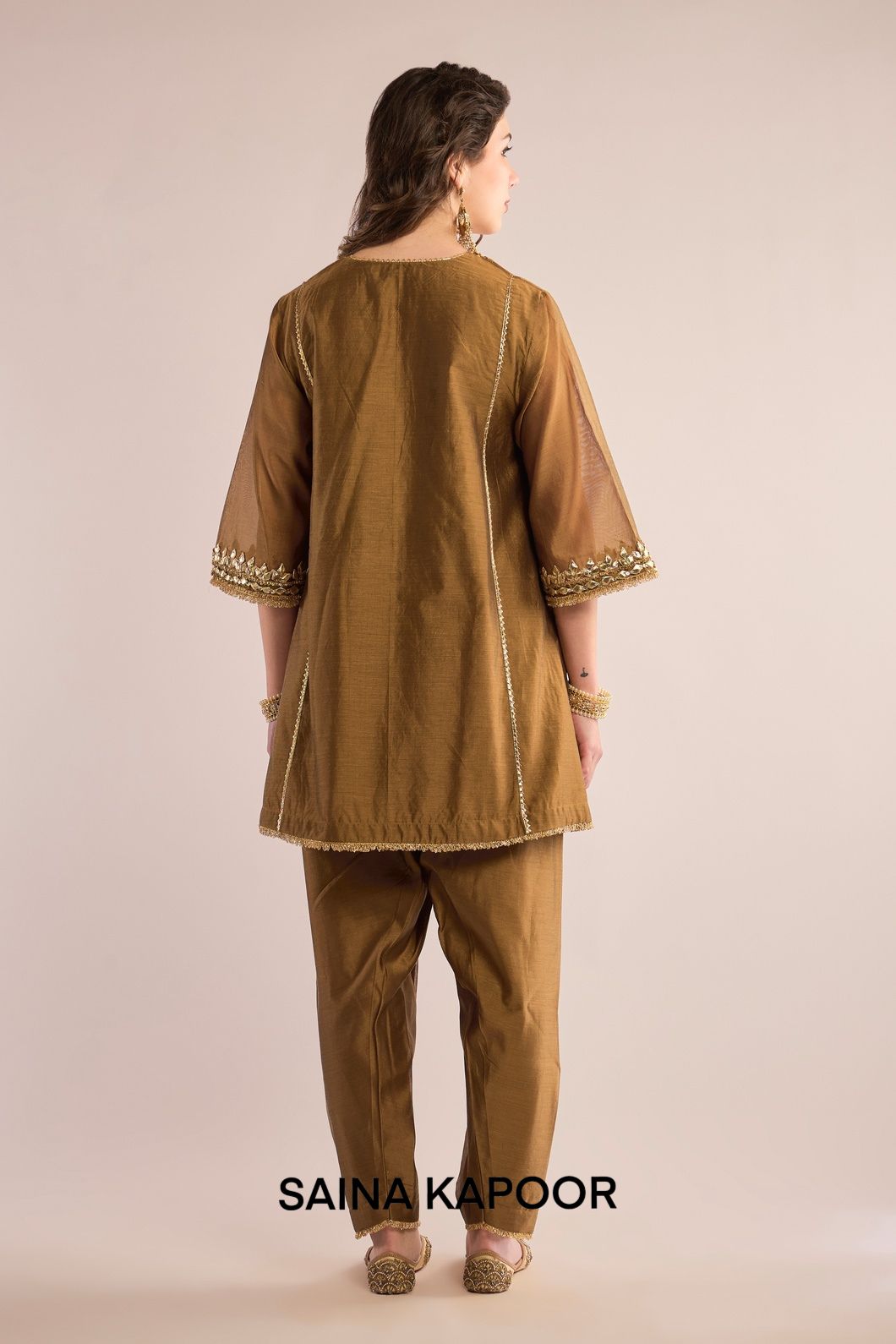 SHORT KURTA WITH SALWAR  AND DUPATTA - SAINA KAPOOR