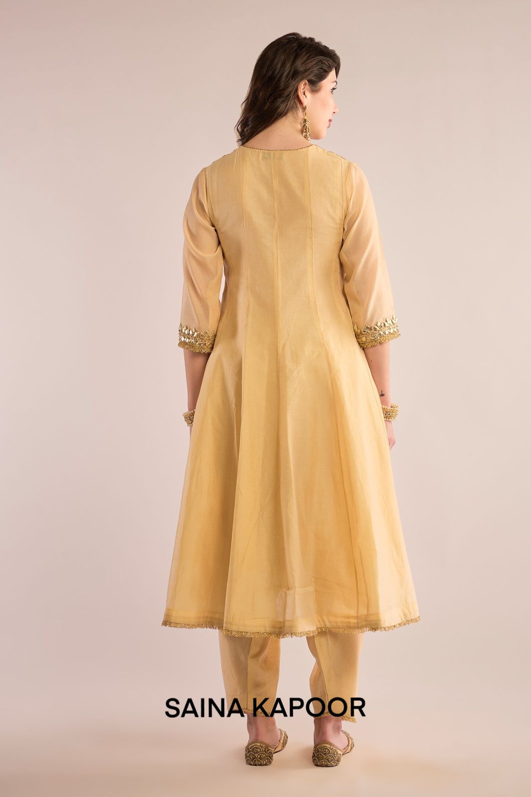LONG ANARKALI  WITH SALWAR  AND DUPATTA - SAINA KAPOOR