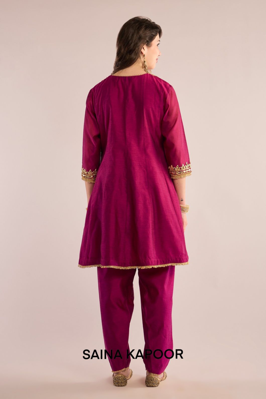 SHORT ANARKALI WITH SALWAR  AND DUPATTA - SAINA KAPOOR