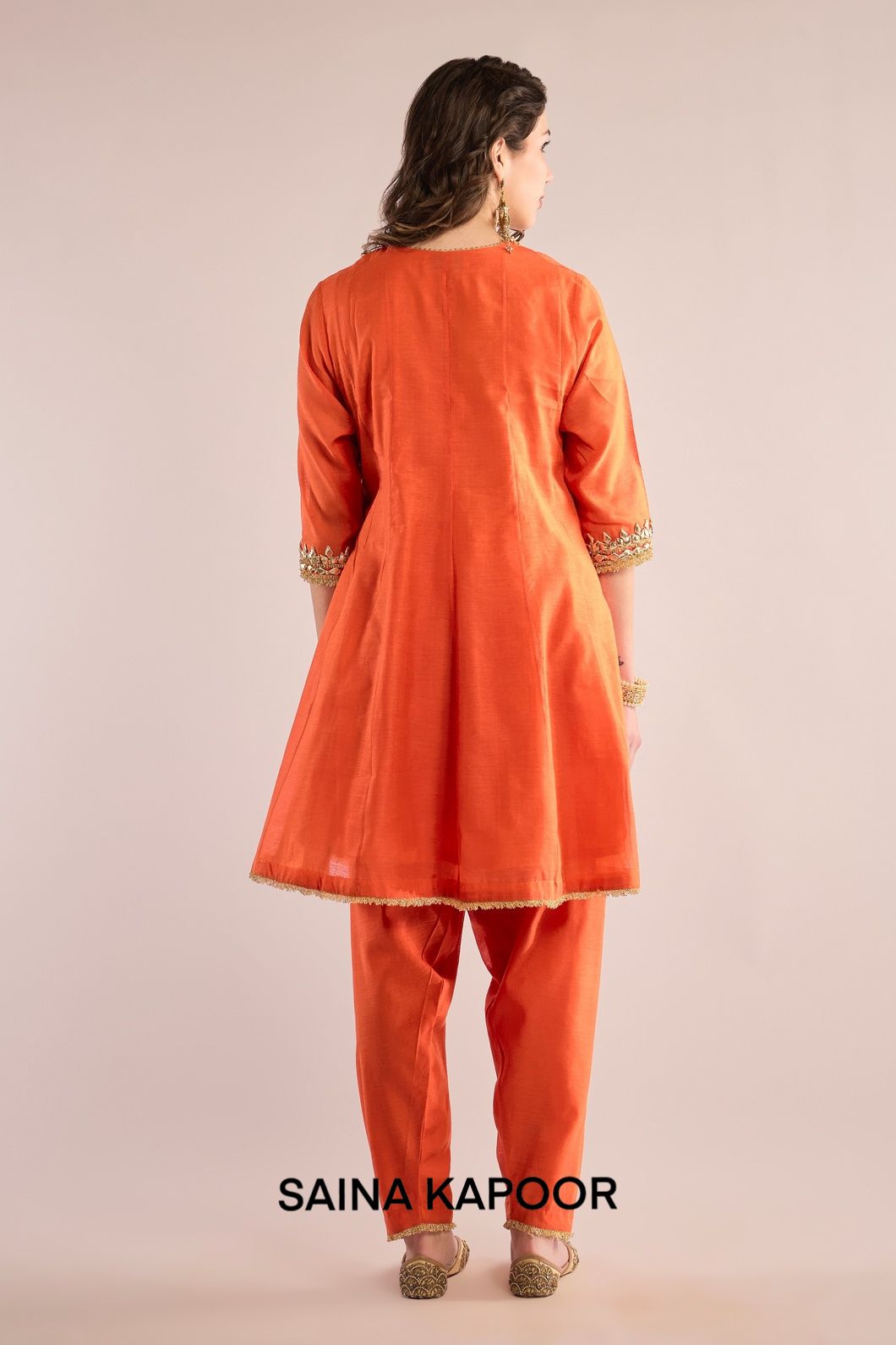 SHORT ANARKALI WITH SALWAR  AND DUPATTA - SAINA KAPOOR