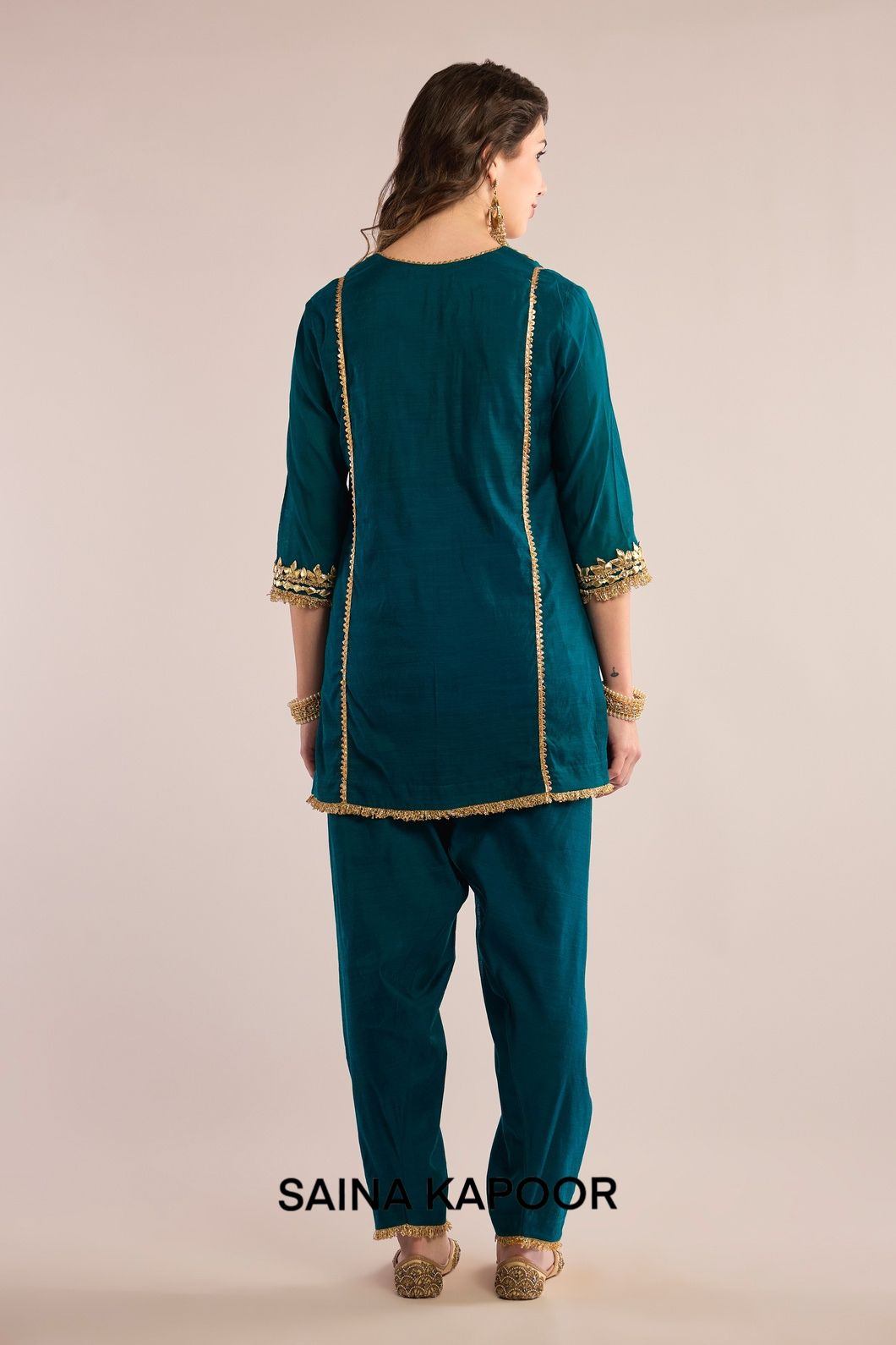 SHORT KURTA WITH SALWAR  AND DUPATTA - SAINA KAPOOR