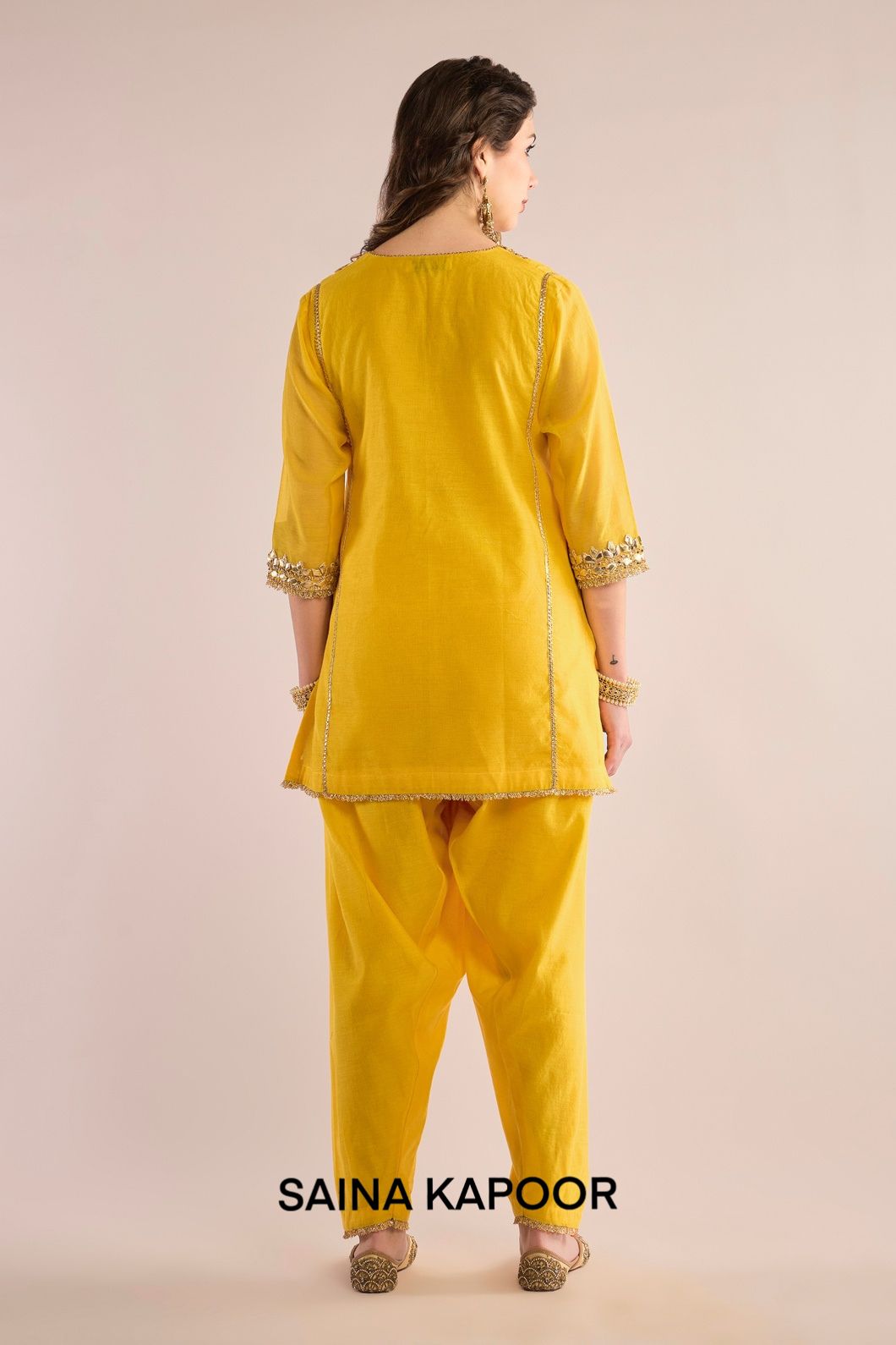 SHORT KURTA WITH SALWAR  AND DUPATTA - SAINA KAPOOR